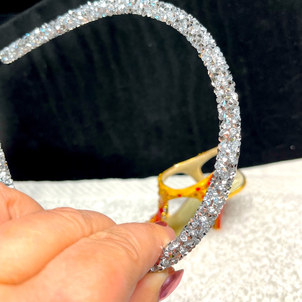 Rhinestone Beaded and crystal headband -very pretty standard size